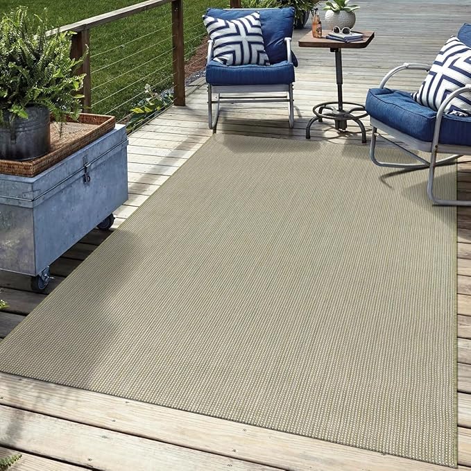 Keen Home Design Terrace Outdoor Throw Rug - 3x5 Washable Indoor/Outdoor Rug for Patio, Kitchen, Balcony, Beach, Garden, Deck and Porch, Size: 3'x5'