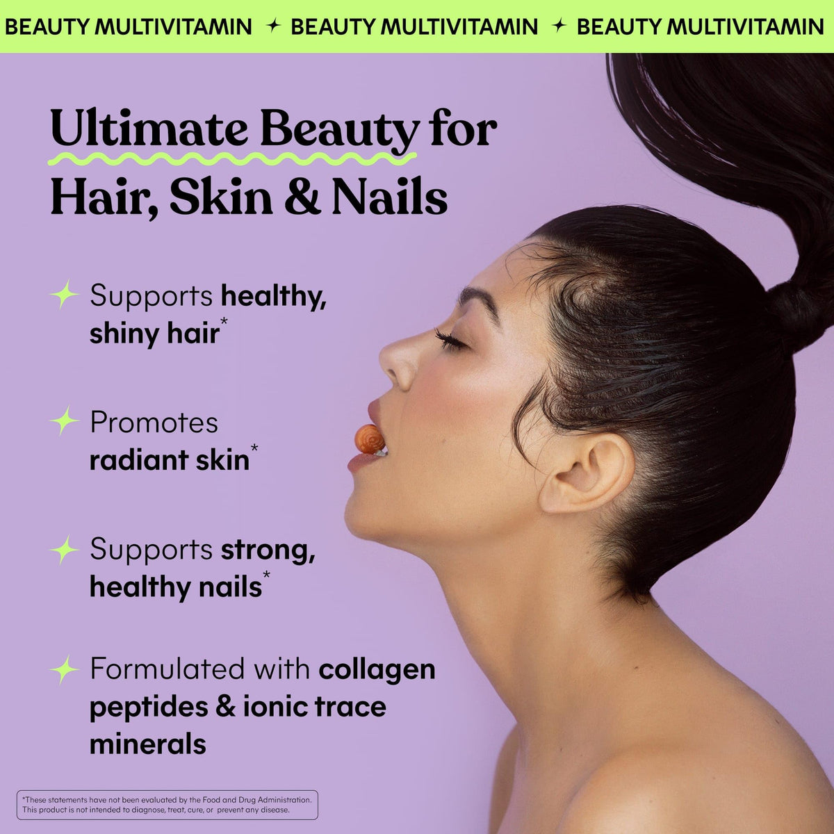 Lemme Glow Collagen Gummies for Strong Nails & Healthy Skin, 30-Day Supply