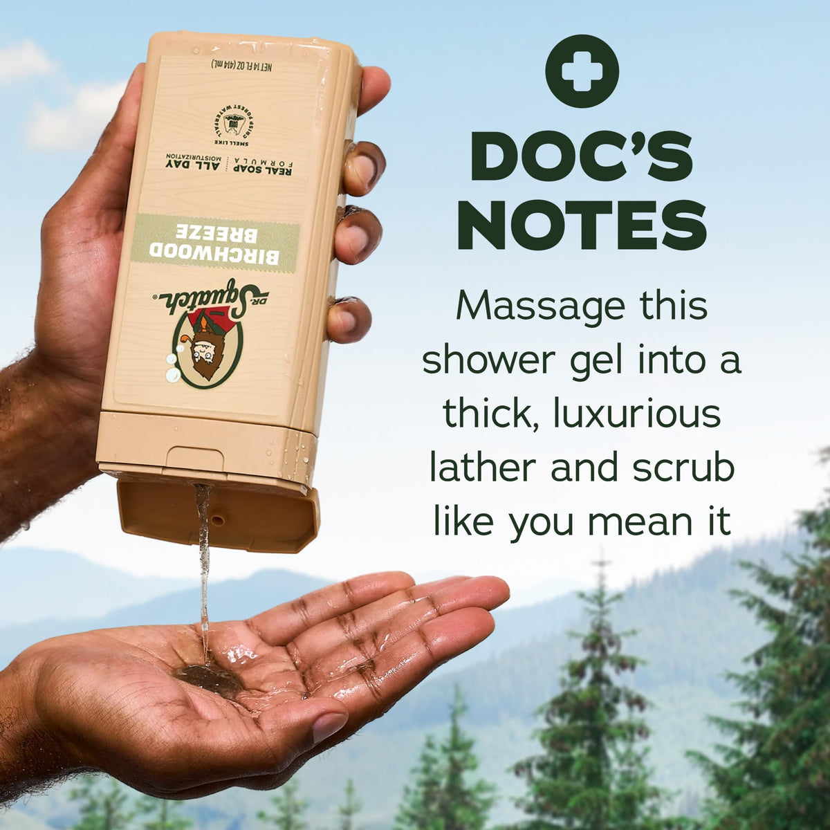 Dr. Squatch Natural Men's Body Wash, Moisturizing Shower Gel (14oz, 2-Pack)