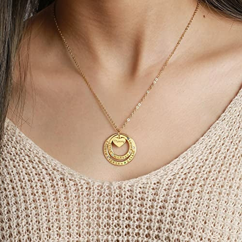 Grandma Birthstone Name Necklace