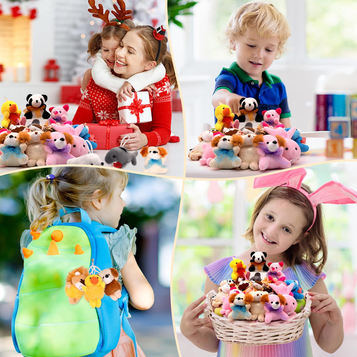 JoyRapt Small Stuffed Animals Bulk Gifts for Kids, Tiny Plushies Toys