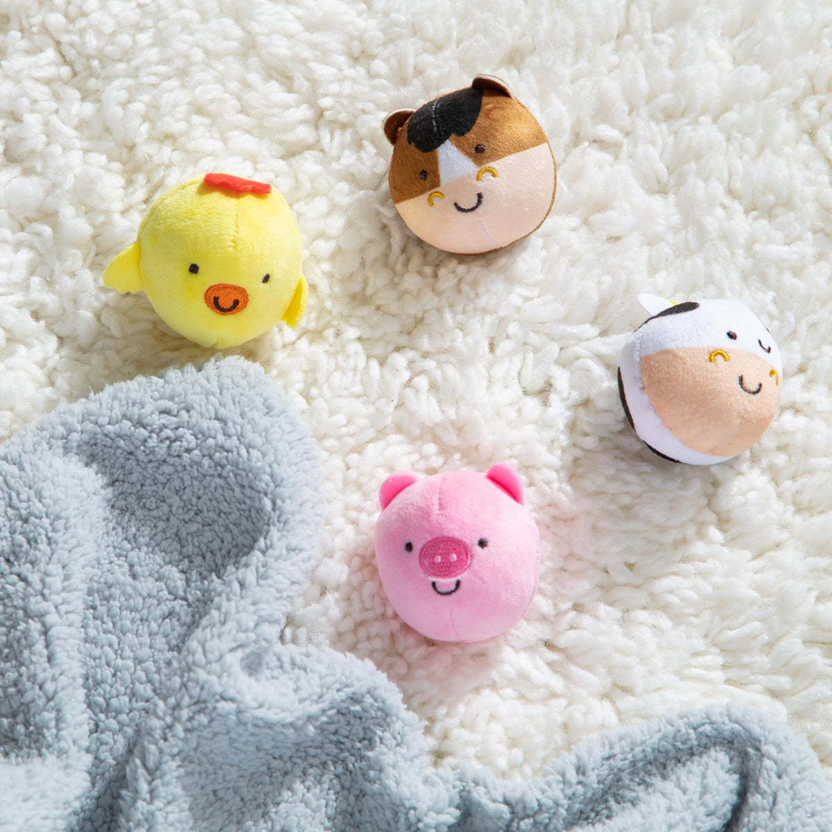 Melissa & Doug Rollables Farm Friends Infant and Toddler Toy (4 Pieces)
