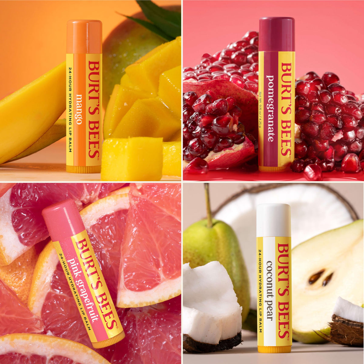 Burt's Bees 100% Natural Moisturizing Lip Balm (Superfruit)