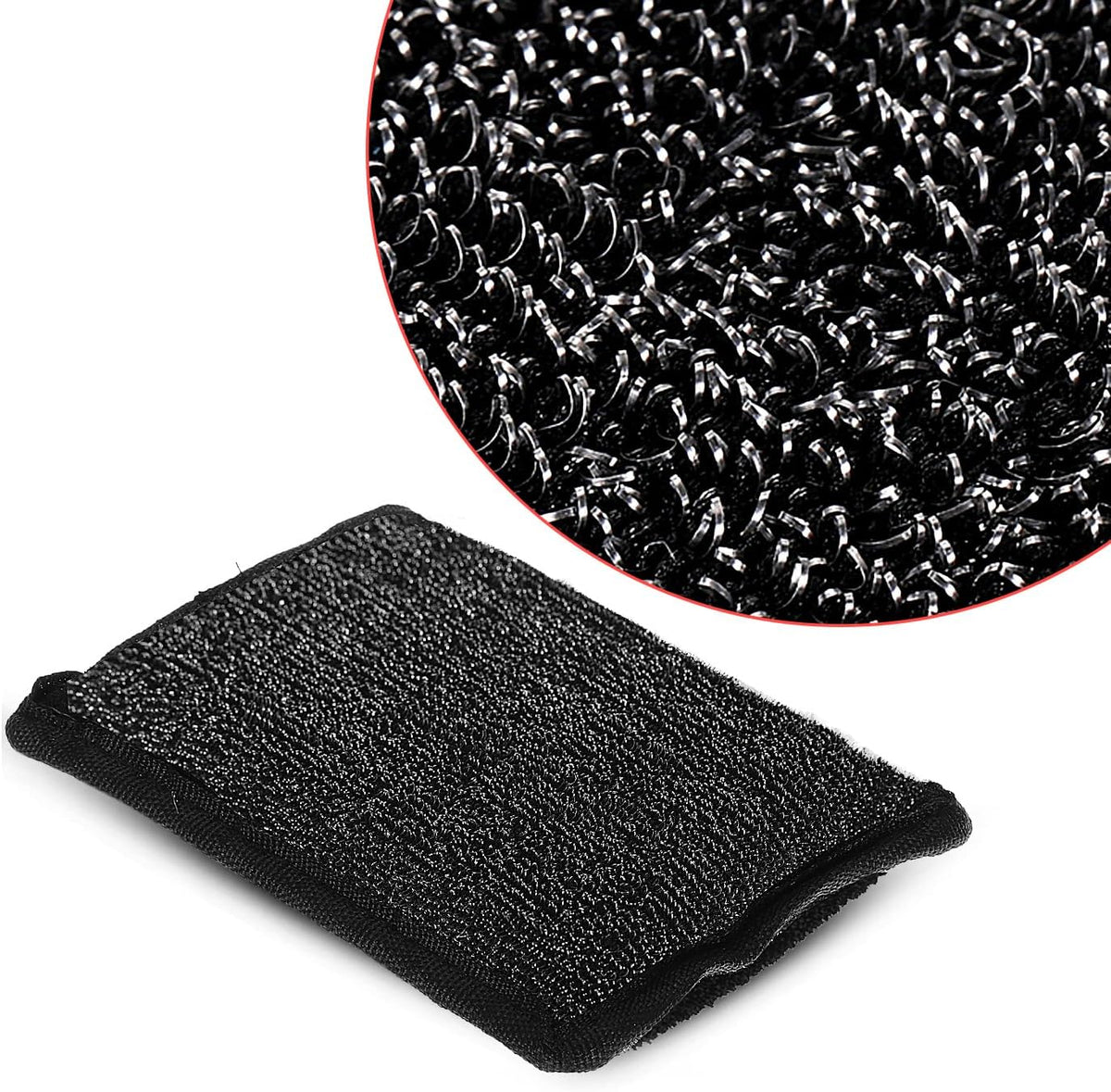 Grill Brush Bristle Free(Steel Wire),Replaceable BBQ Cleaning Head,Safe Replacement Cleaning Pad for Cast Iron or Stainless-Steel Grates (No Handle)