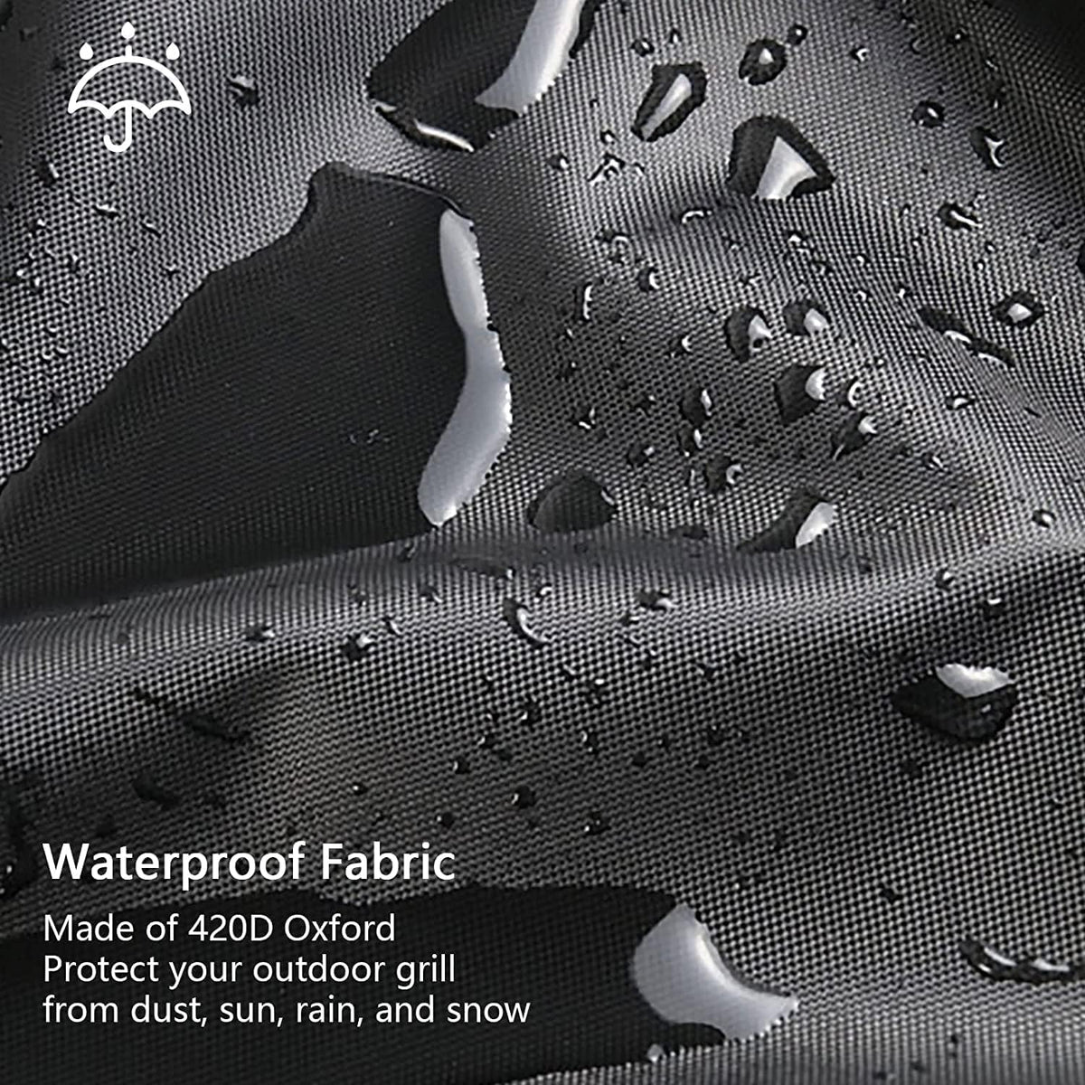 Grill Cover, 30 inch BBQ Gas Grill Cover for Outdoor Grill, Heavy Duty Waterproof Small BBQ Grilling Cover, UV & Fade Resistant Material Windproof Barbecue Smoker Cover with Drawstring & Storage Cover