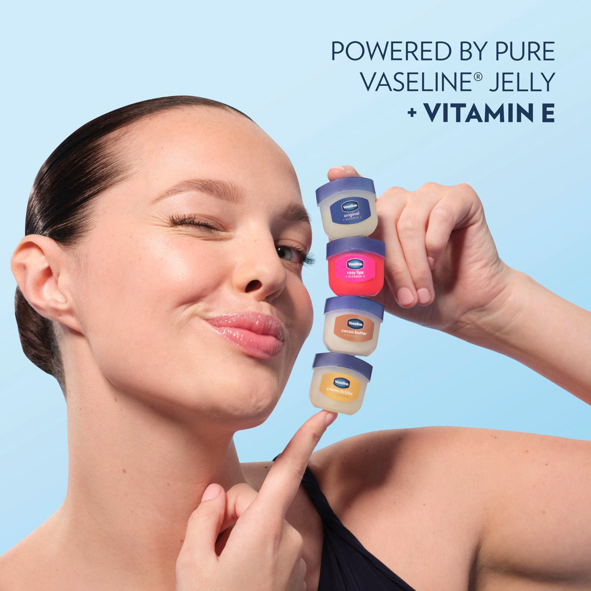 Vaseline Lip Therapy Original Mini Lip Balm, Hydrating Dry Lips 0.5oz 2ct