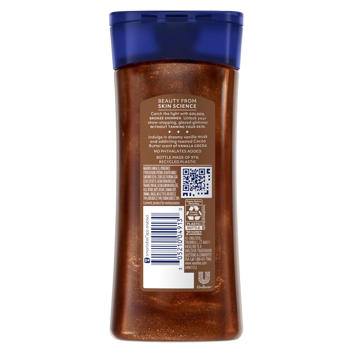 Vaseline Glazed and Glisten Golden Hour Body Gel Oil Shimmering 6.8oz 1ct