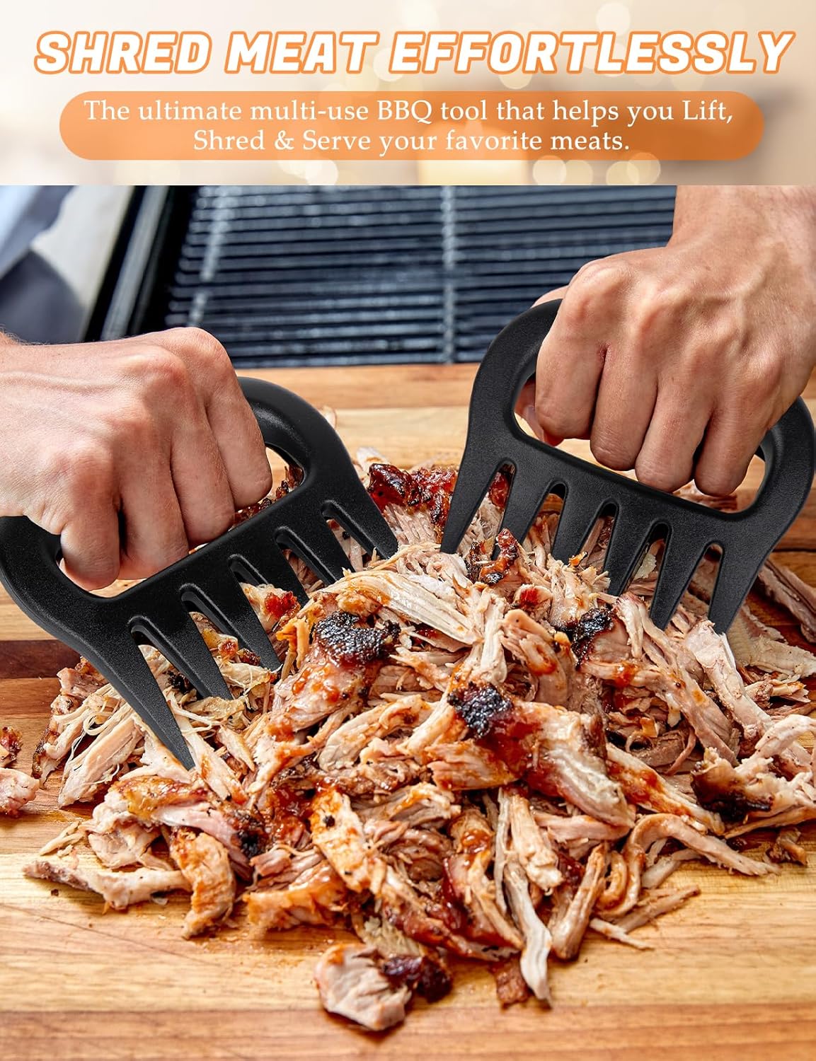 Meat Shredder Claws, Pulled Pork Claws Tool, BBQ Grilling Gifts for Men, Stocking Stuffers Christmas Gifts for Men Women Dad Father Husband