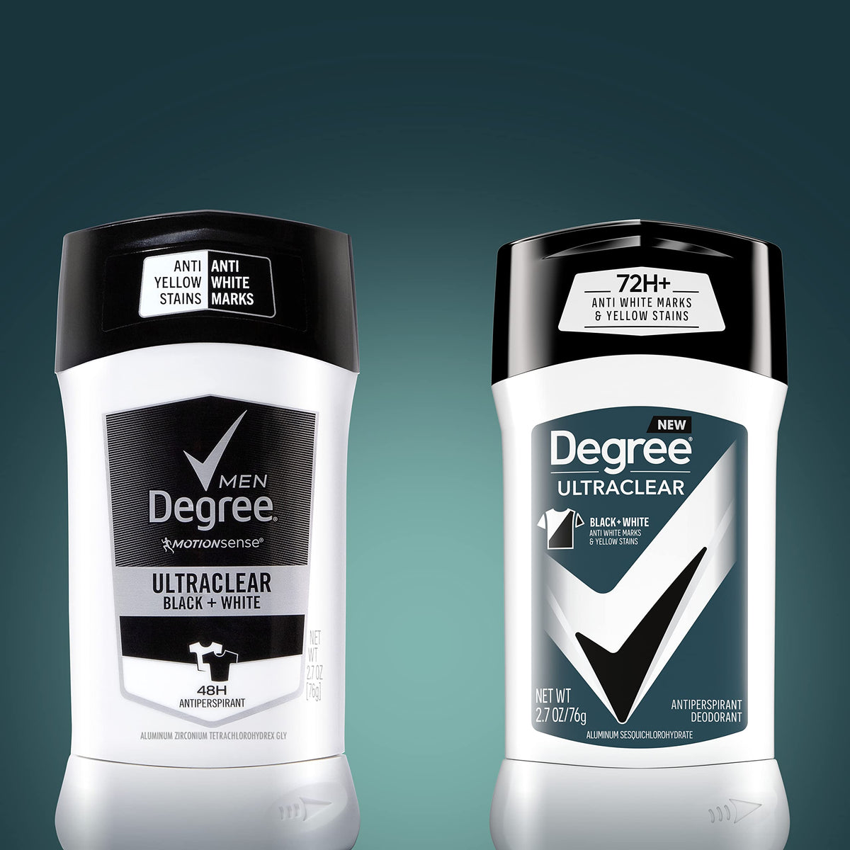 Degree Men UltraClear Antiperspirant Black+White Sweat & 2 Count 2.6
