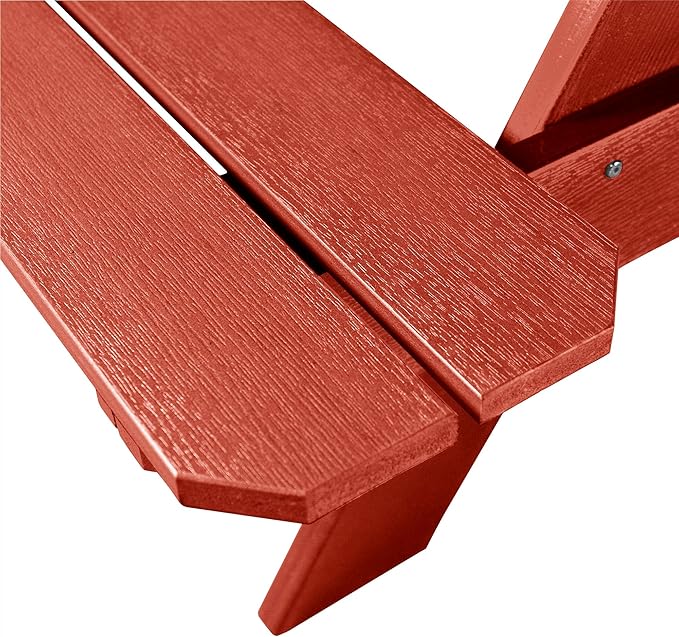 highwood Hometown Picnic Table, 6 Foot, Rustic Red