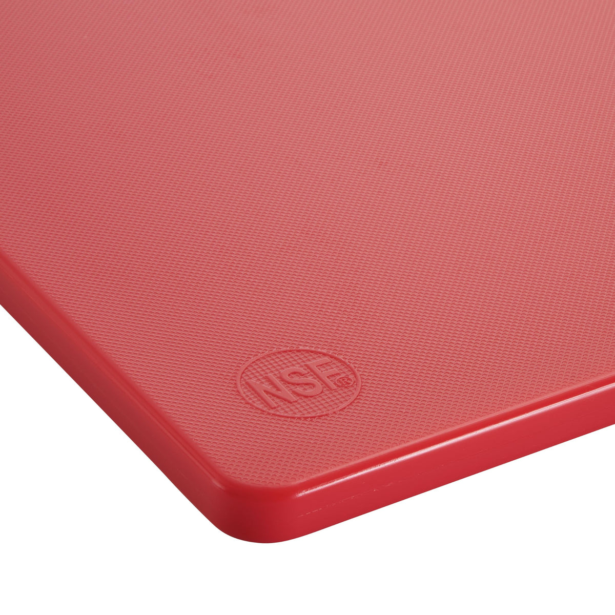 Winco Heavy-Duty Plastic Cutting Board, 15" x 20" x 1/2", Red Medium