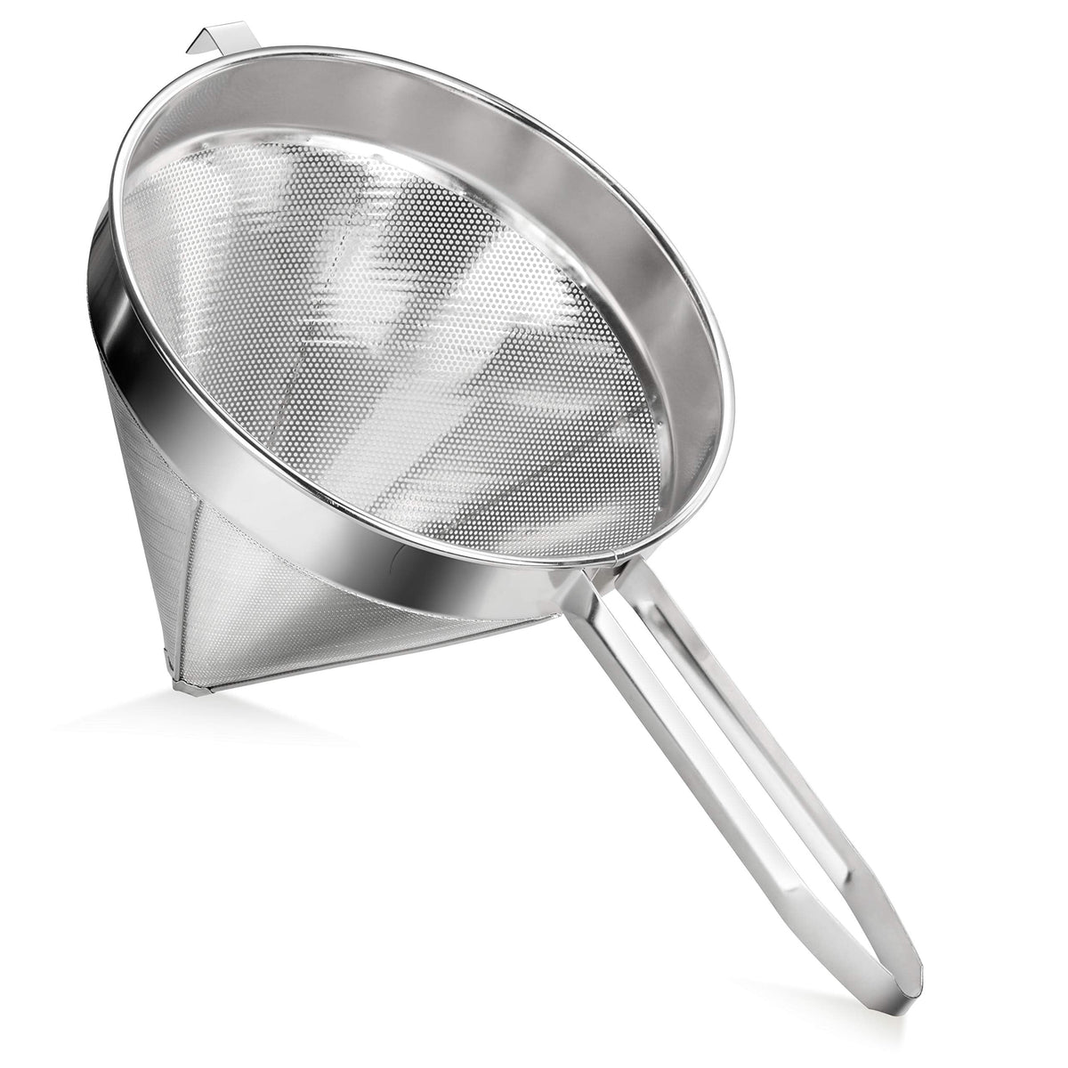 New Star Foodservice 34219 18/8 Stainless Steel China Cap Strainer, 7-Inch, Fine Mesh