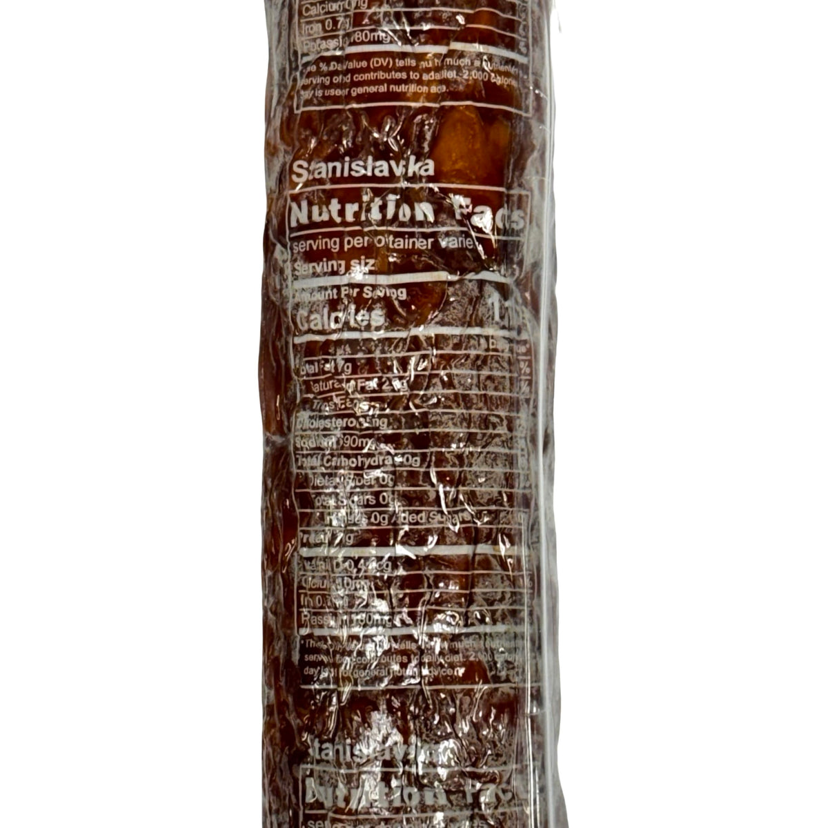 Paradise Market Stanislavska Brand Dry Salami, Traditional European Style Naturally Smoked and Cured Sausage, Gourmet Charcuterie Meat, Approx. 1.5 lb