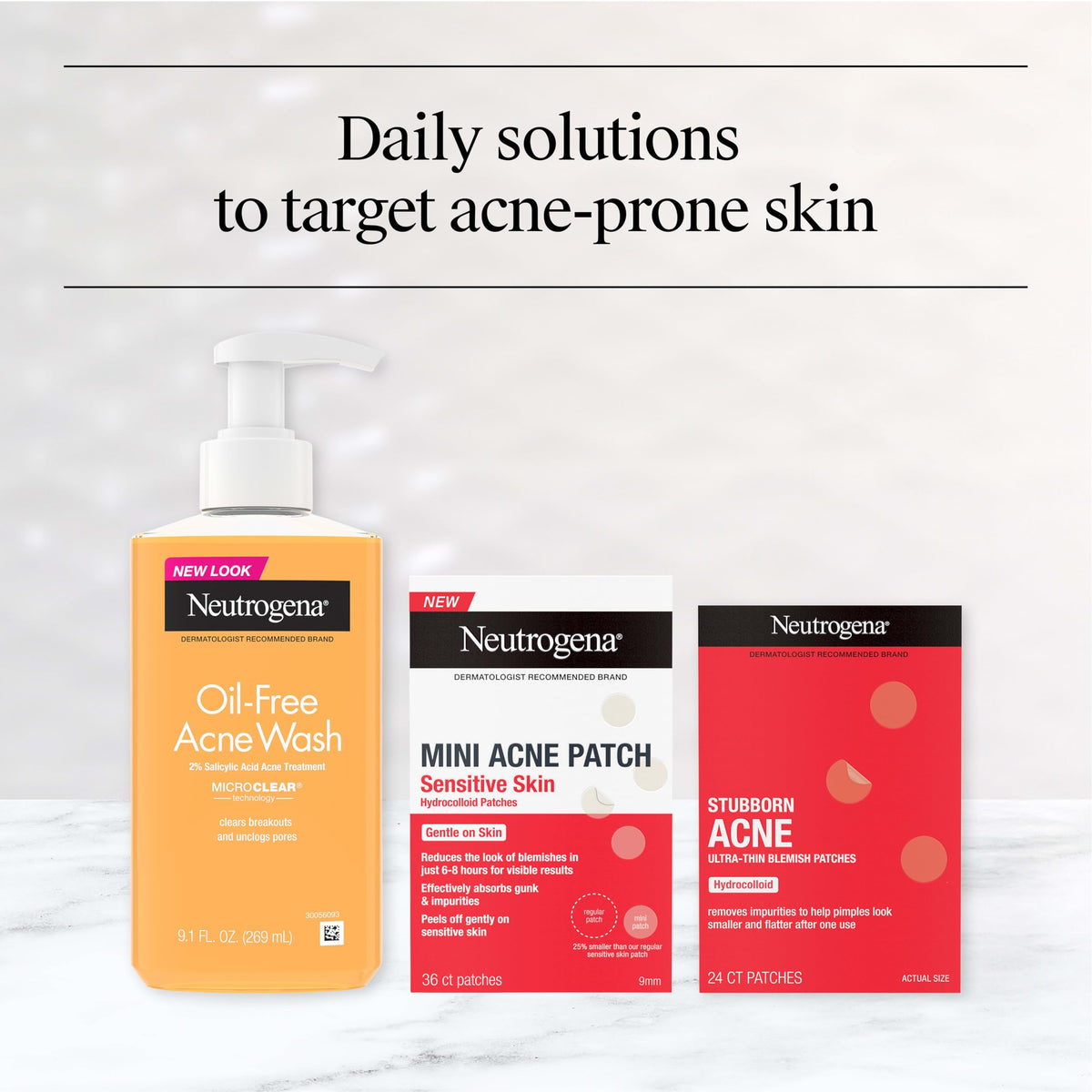 Neutrogena Stubborn Acne Patches, Ultra-Thin Pimple Patches, 24 Ct