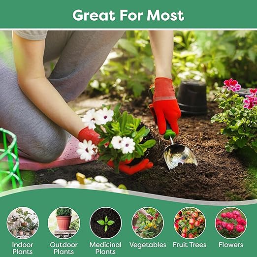 20-20-20 Water-Soluble Fertilizer – Powder for Liquid Plant Food for Indoor & Outdoor Plants, Orchids, Vegetables, Lawns, Flowers – 20 20 20 Fertilizer (10 QUARTS)