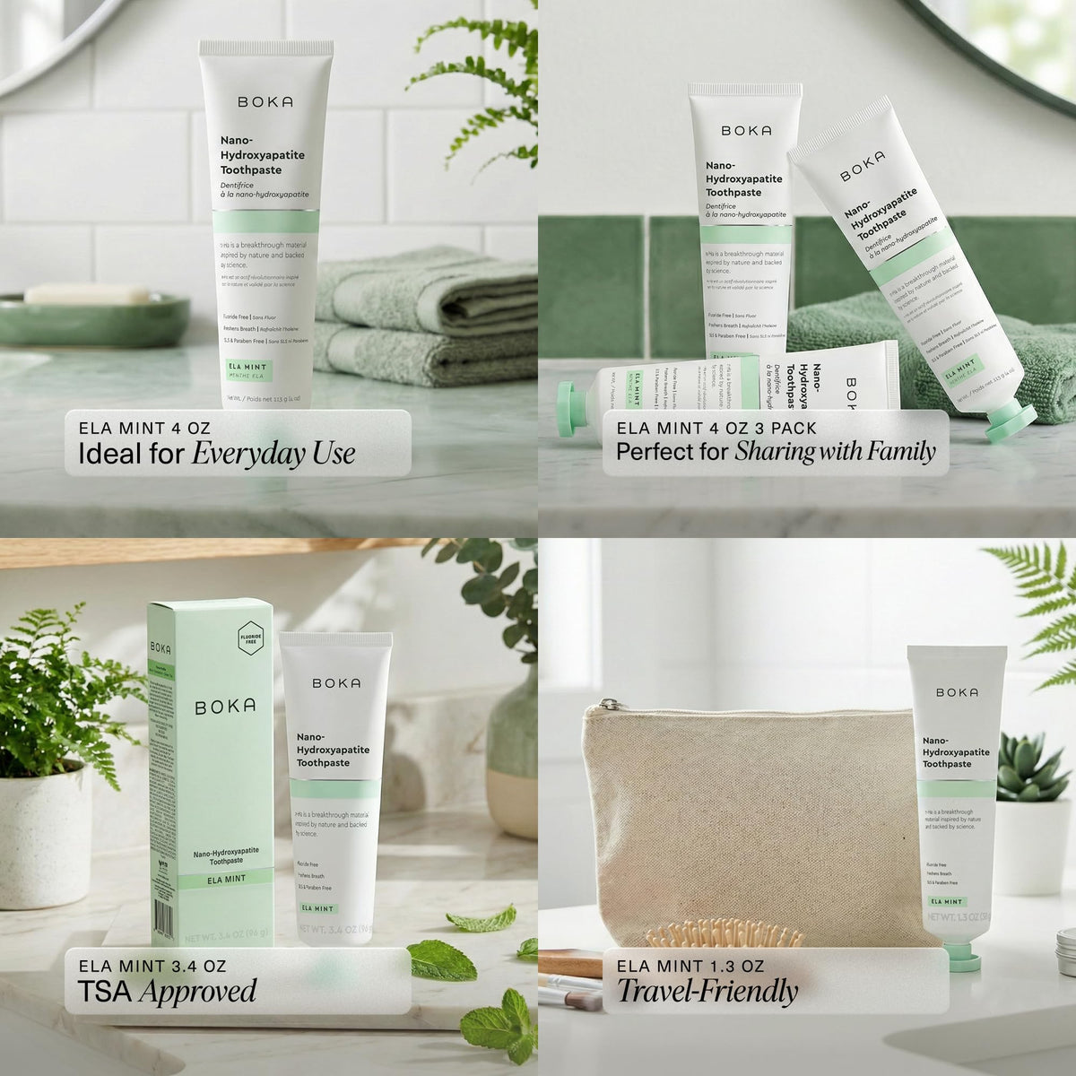 Boka Toothpaste - Nano Hydroxyapatite Toothpaste, Fluoride Free Toothpaste