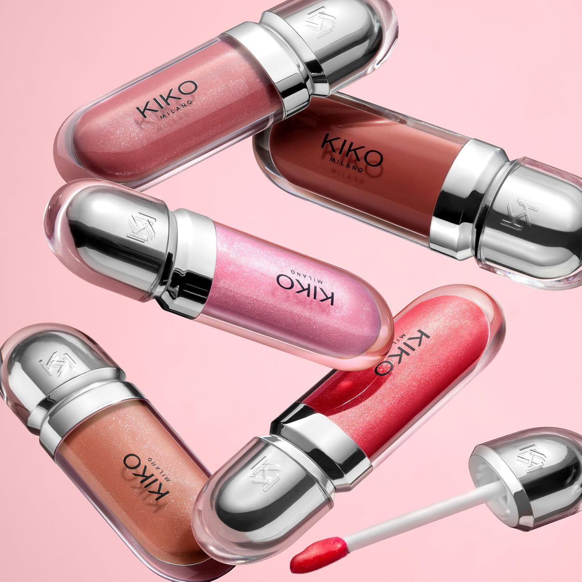 Kiko Milano 3D Hydra Lip Gloss, Hydrating Lip Gloss, 05 Pearly Pink