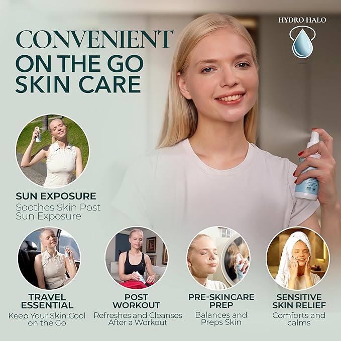 0.02% Hypochlorous Acid Spray for Face & Skin 4oz – Hydrating Facial Mist, Calm & Soothe Irritation, Post-Workout, pH Balanced, No Alcohol, Daily Skin Care, Made in USA