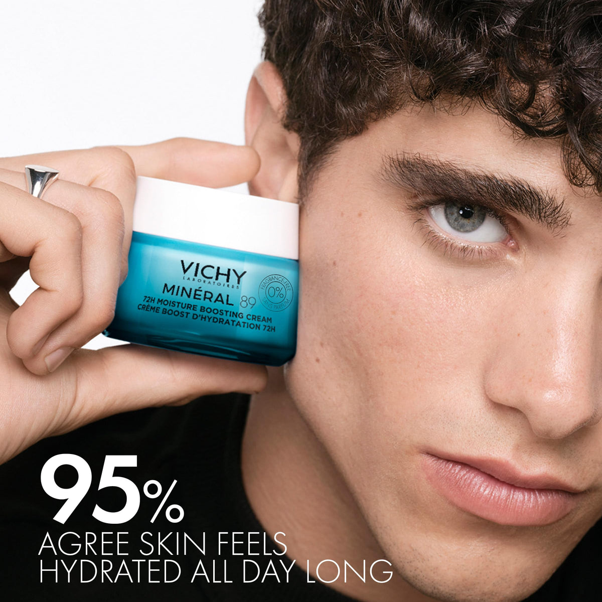 VICHY Mineral 89 Lightweight Face Cream, Hydrating Face Moisturizer, 1.35oz