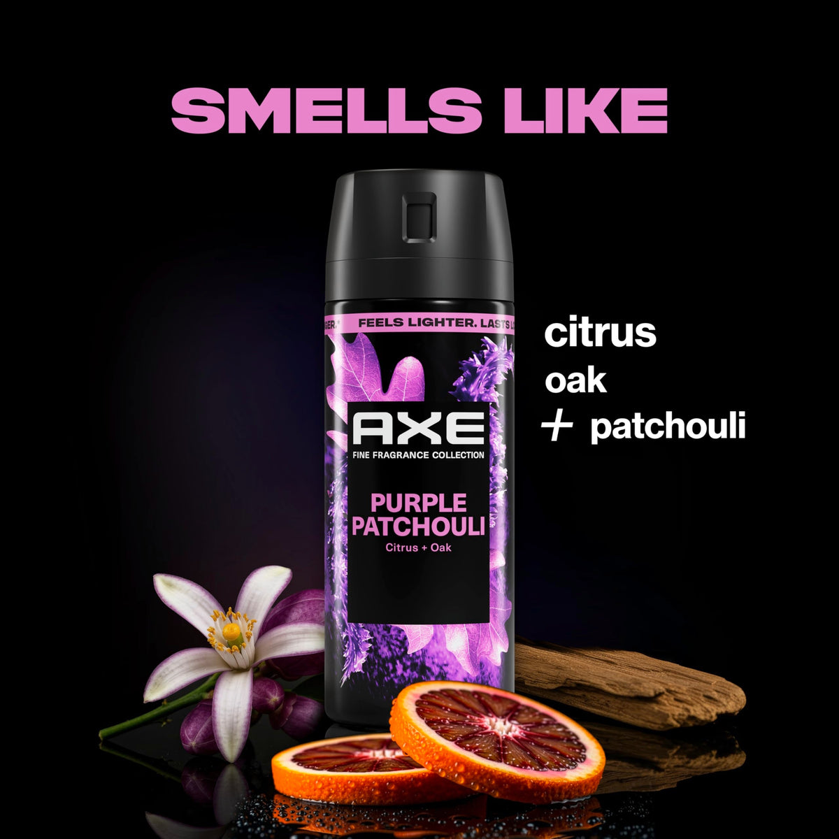 AXE Fine Fragrance Collection Body Spray Purple Patchouli Freshness 2.9 oz