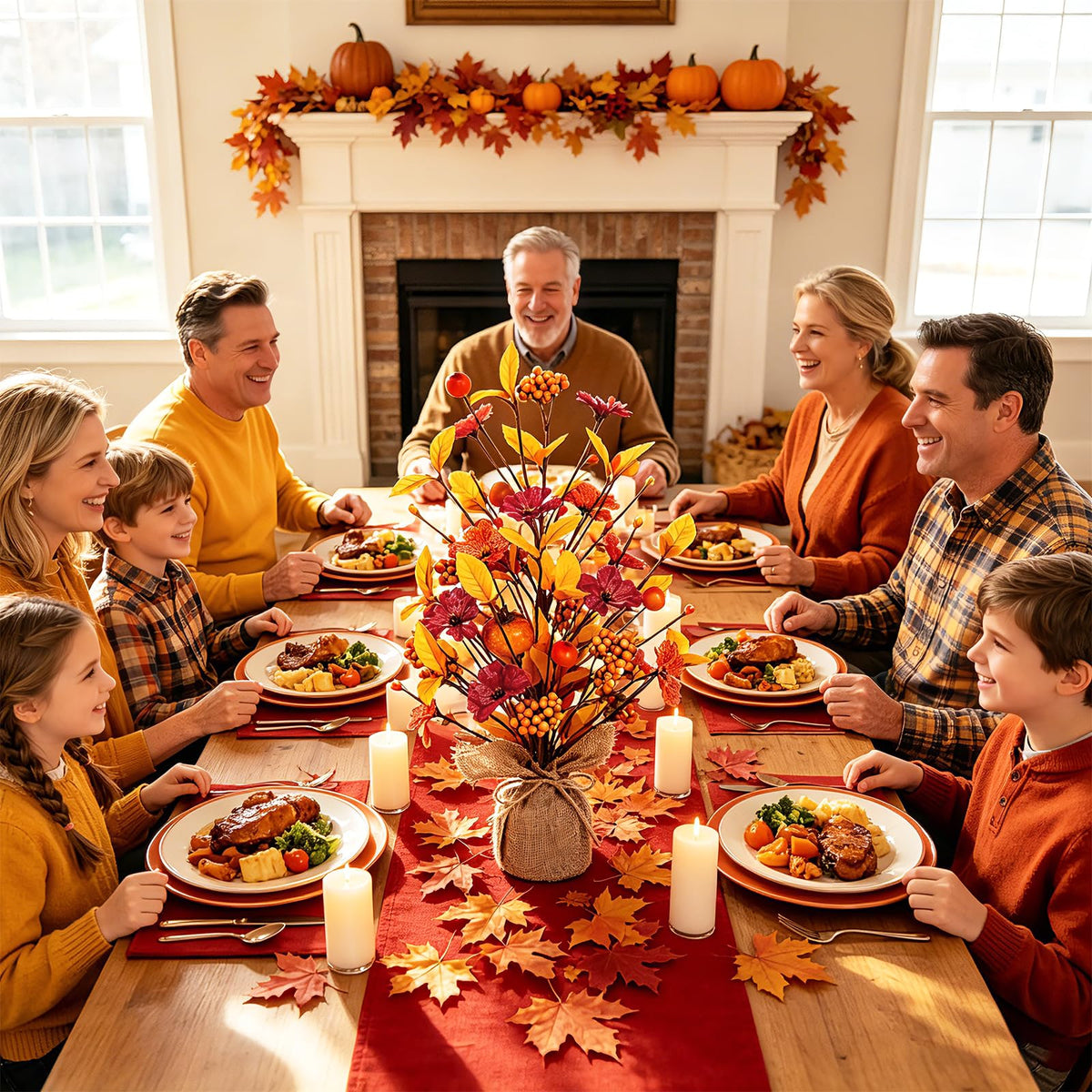 18IN Fall Table Tree Decor for Autume Thanksgiving Home Decorations