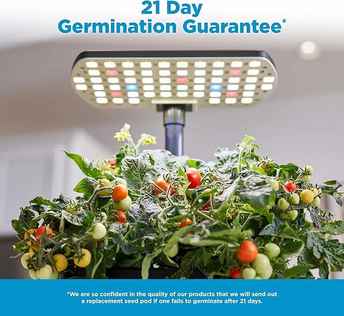 AeroGarden Harvest 2.0, Indoor Garden Hydroponic System with LED Grow Light, Holds up to 6 AeroGarden Pods, Green