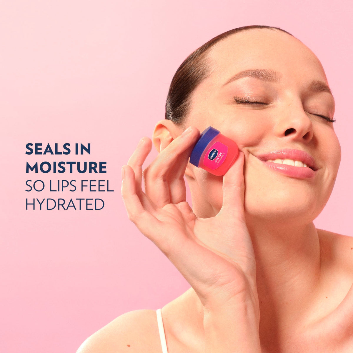 Vaseline Lip Therapy Rosy Lips Tinted Lip Balm, Moisturizing 0.5oz 2ct