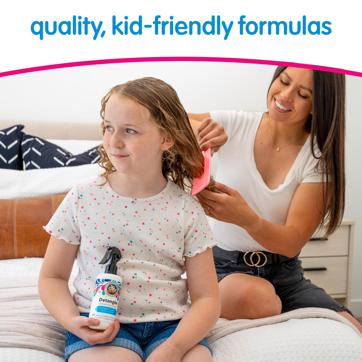 SO COZY Kids 2-in-1 Detangler & Leave In Conditioner Spray, 8 Fl Oz