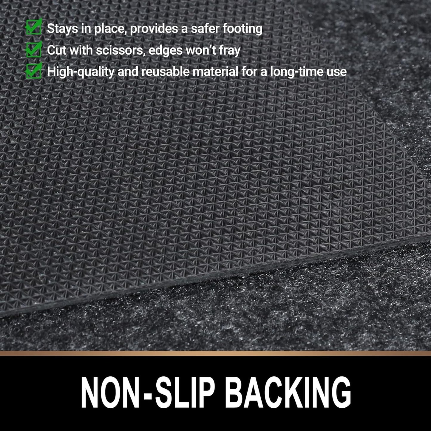 Oil Spill Mat, 7.4 x 17 Ft, Premium Absorbent Oil Pad. Contains Liquids, Protects Garage Floor from Spills, Drips, Splashes and Stains. Washable, Reusable, Waterproof Rubber Parking Mats