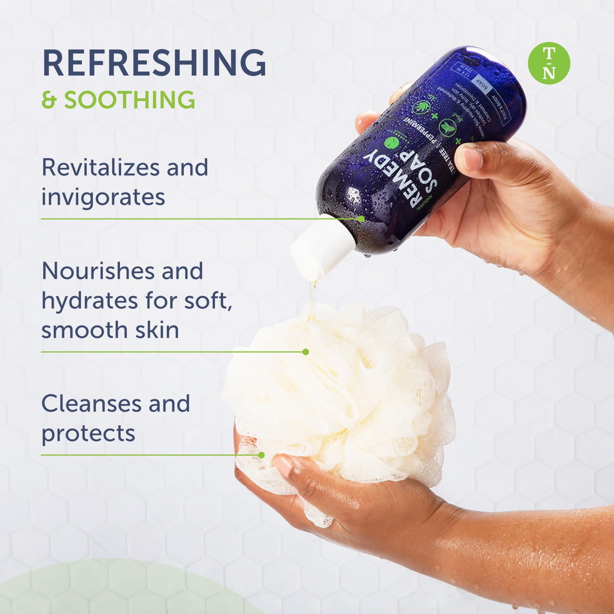 Truremedy Naturals Body Wash, Tea Tree & Peppermint (12oz Pack of 2)