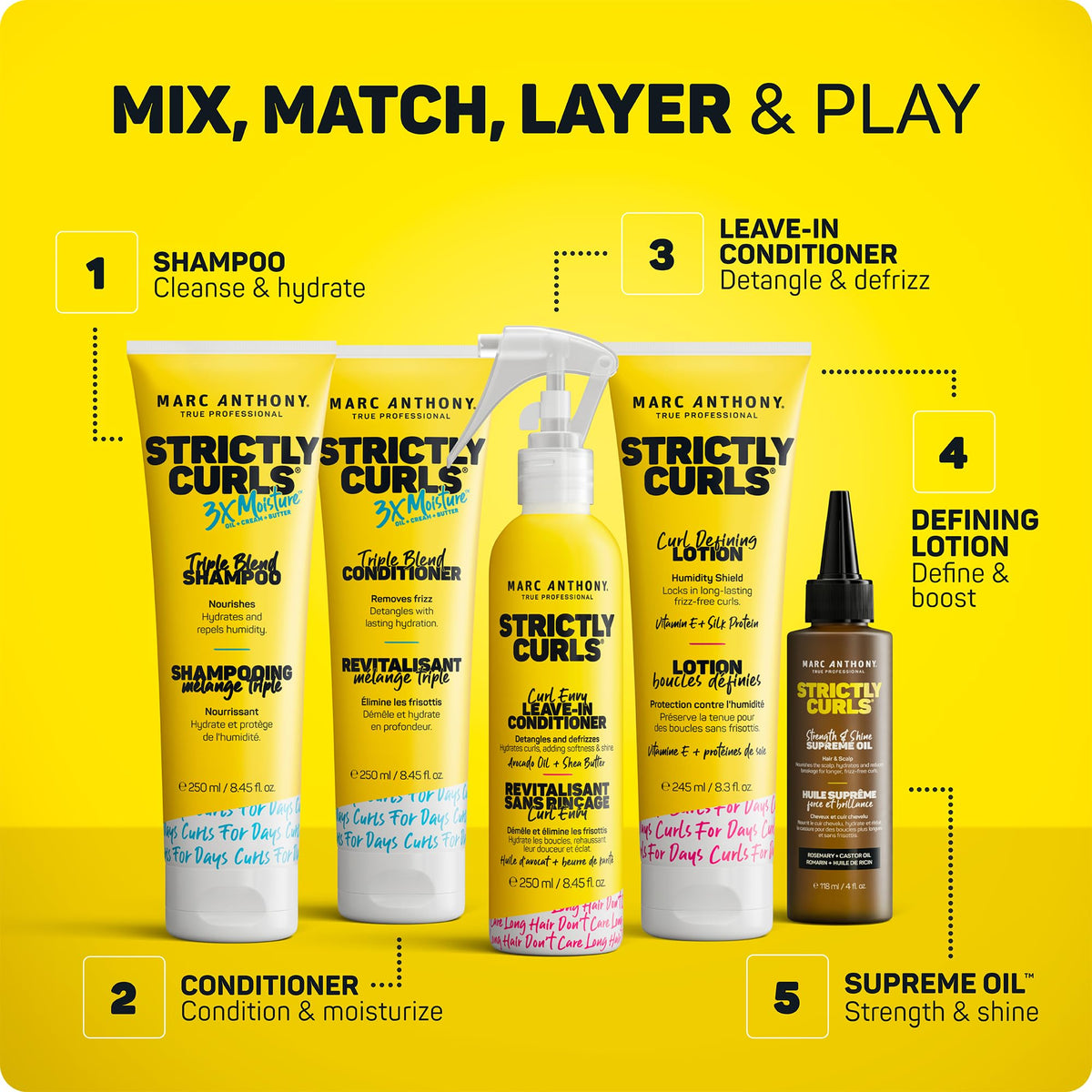 Marc Anthony Strictly Curls Defining Lotion - Light Gel - Curly & Wavy Hair