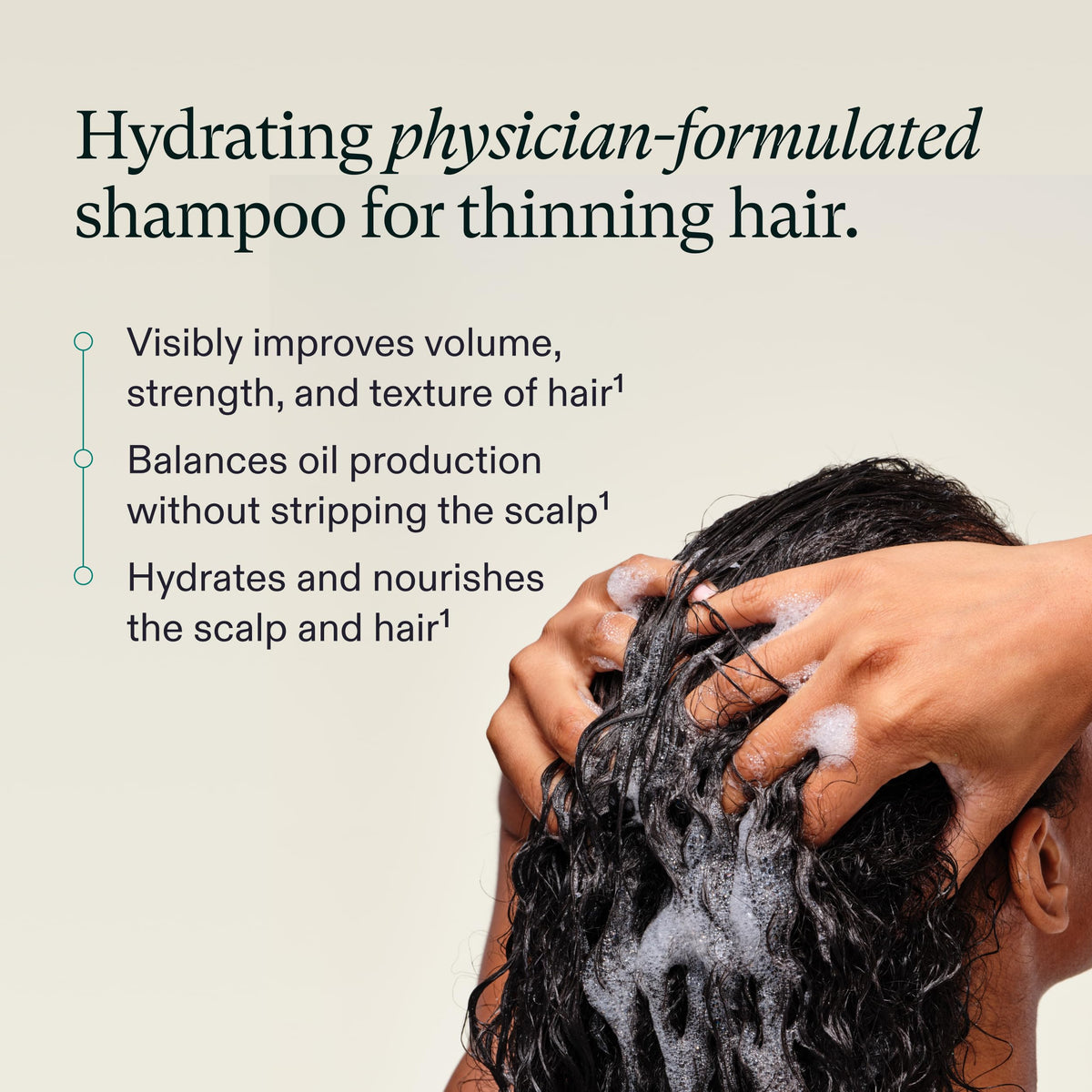 Nutrafol Shampoo for Thinning Hair, Hydrating, Color Safe, 8.1 Fl Oz