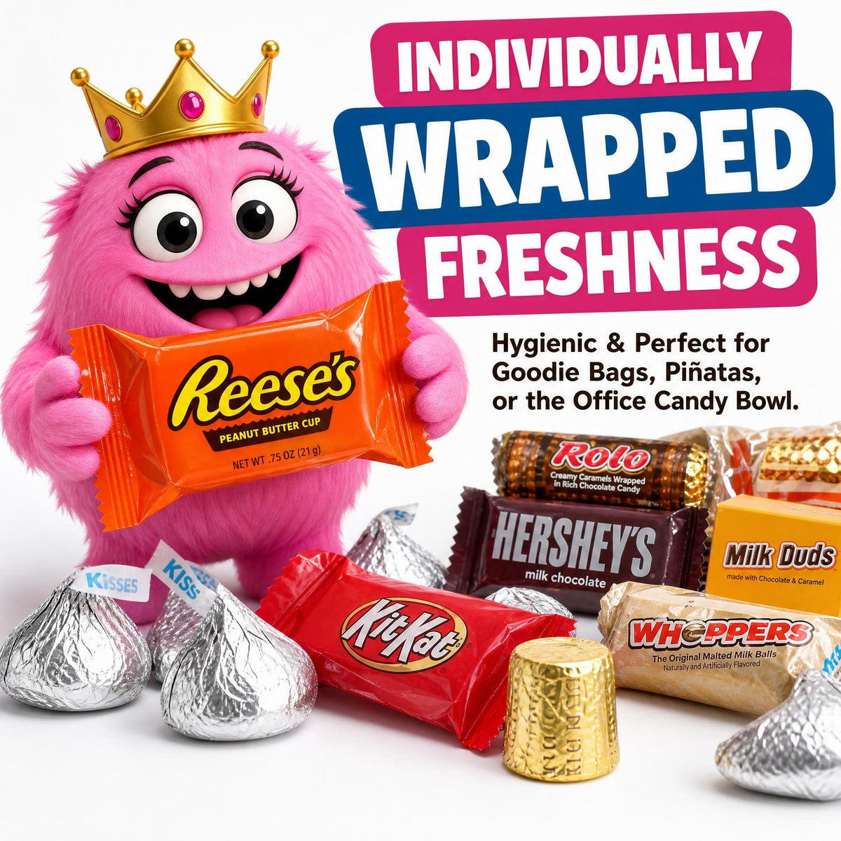 Chocolate Party Favor Candy Mix - 1 lb Stuffers Candy Bulk - Goodie Bag Stuffers for Kids Party Favors - ChocolateVariety Pack Bulk - Individually