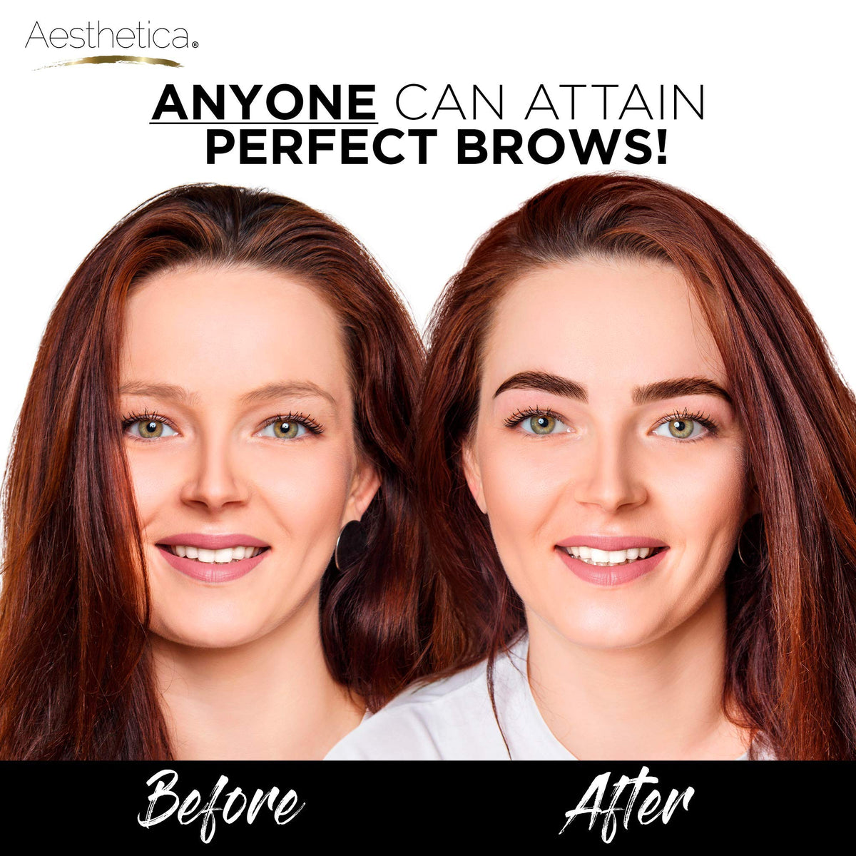 Aesthetica Brow Contour Kit 16-Piece Eyebrow Makeup Palette Set