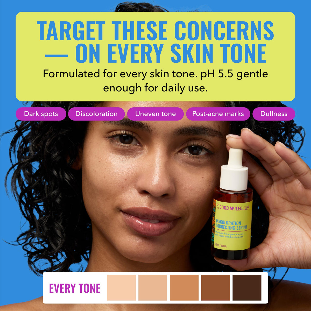 Good Molecules Discoloration Correcting Serum, Dark Spot Serum, 1 fl oz