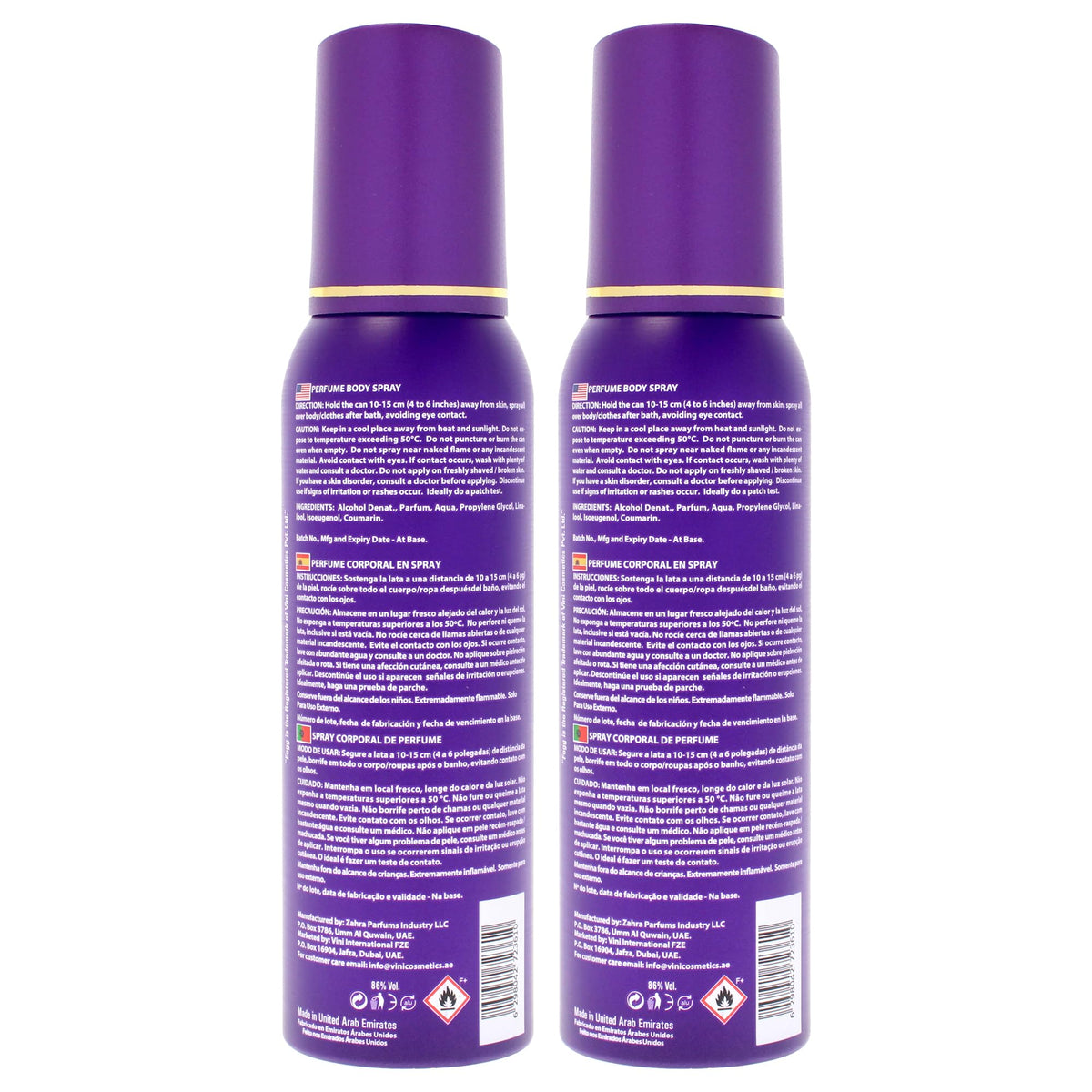 Paradise by Fogg - Fruity Floral Perfume-Based Body Spray for Women - Vanilla Body Spray with Rose and Jasmine - Essence of Tropical Bliss - 2 pc