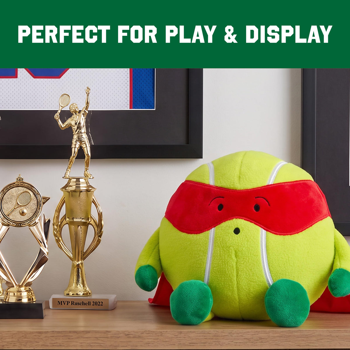 FAO Schwarz Heroes of the Game 7.5” Tennis Plush, Kids Stuffed Animal