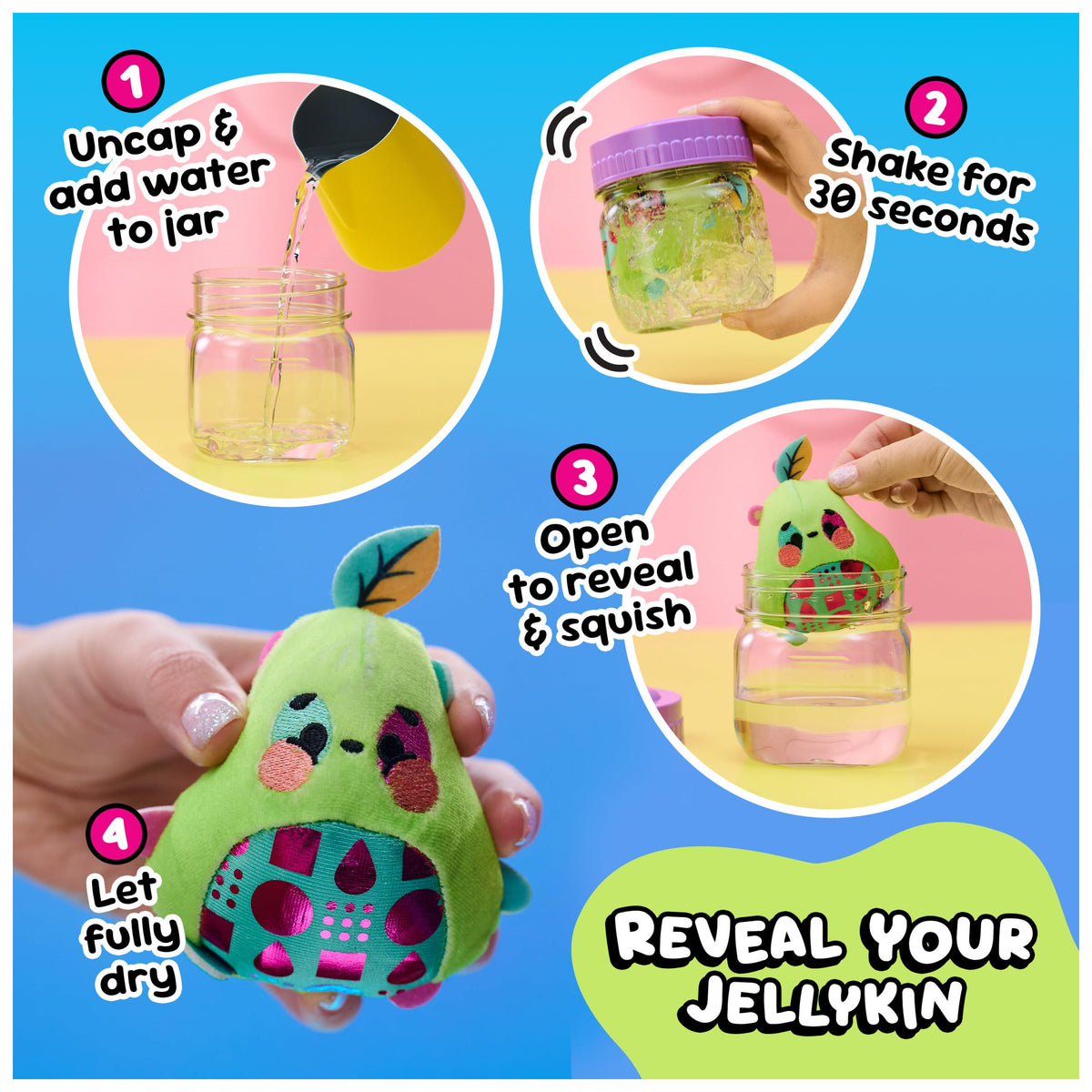 Magic Jellykins Water-Activated 3-Inch Surprise Toy, UNbox 1 of 20 Styles