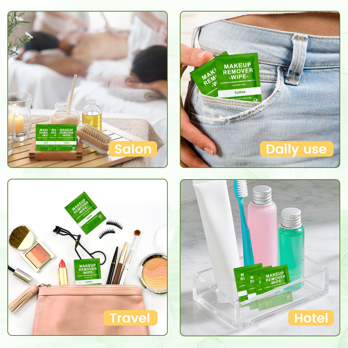 100 Makeup Remover Wipes In Bulk, Gentle Cleansing Travel Makeup Wipes