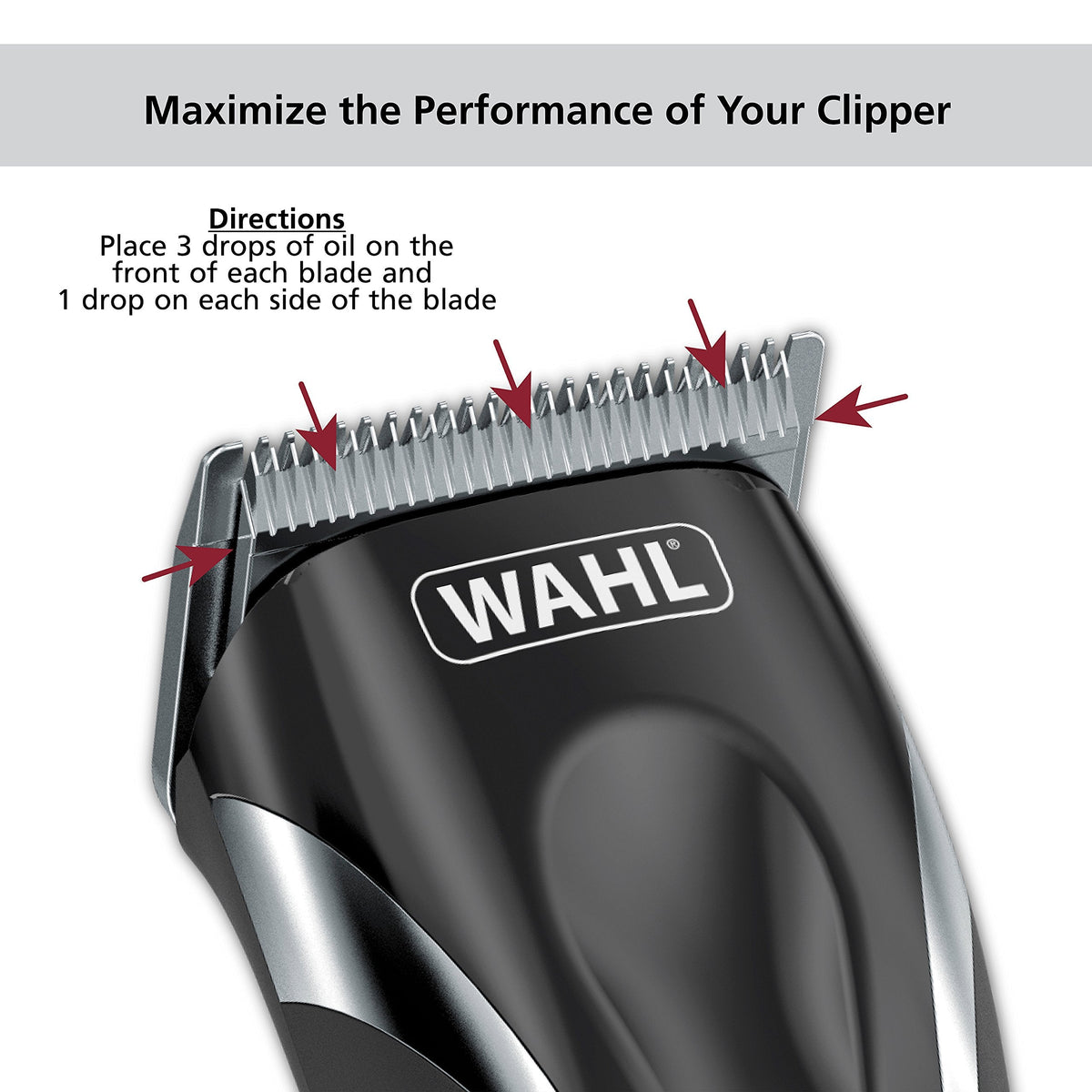 Wahl Premium Hair Clipper Blade Lubricating Oil, Clippers & Trimmers, 4 oz