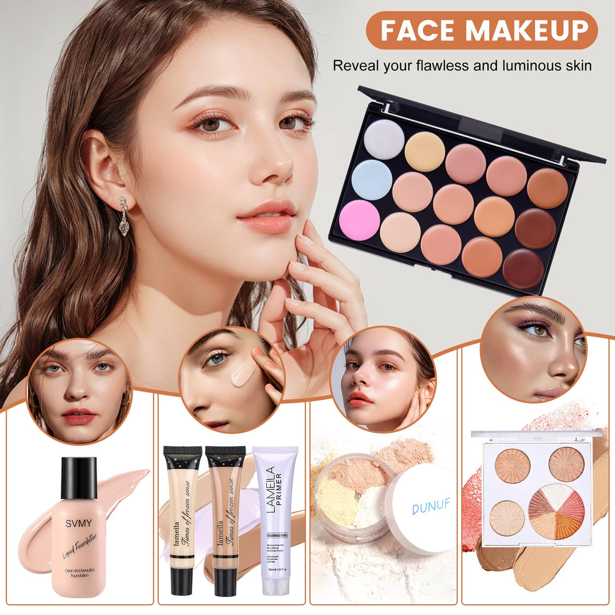 All in One Makeup Kit for Women Full Kit, Makeup Gift Set Women & Beginner