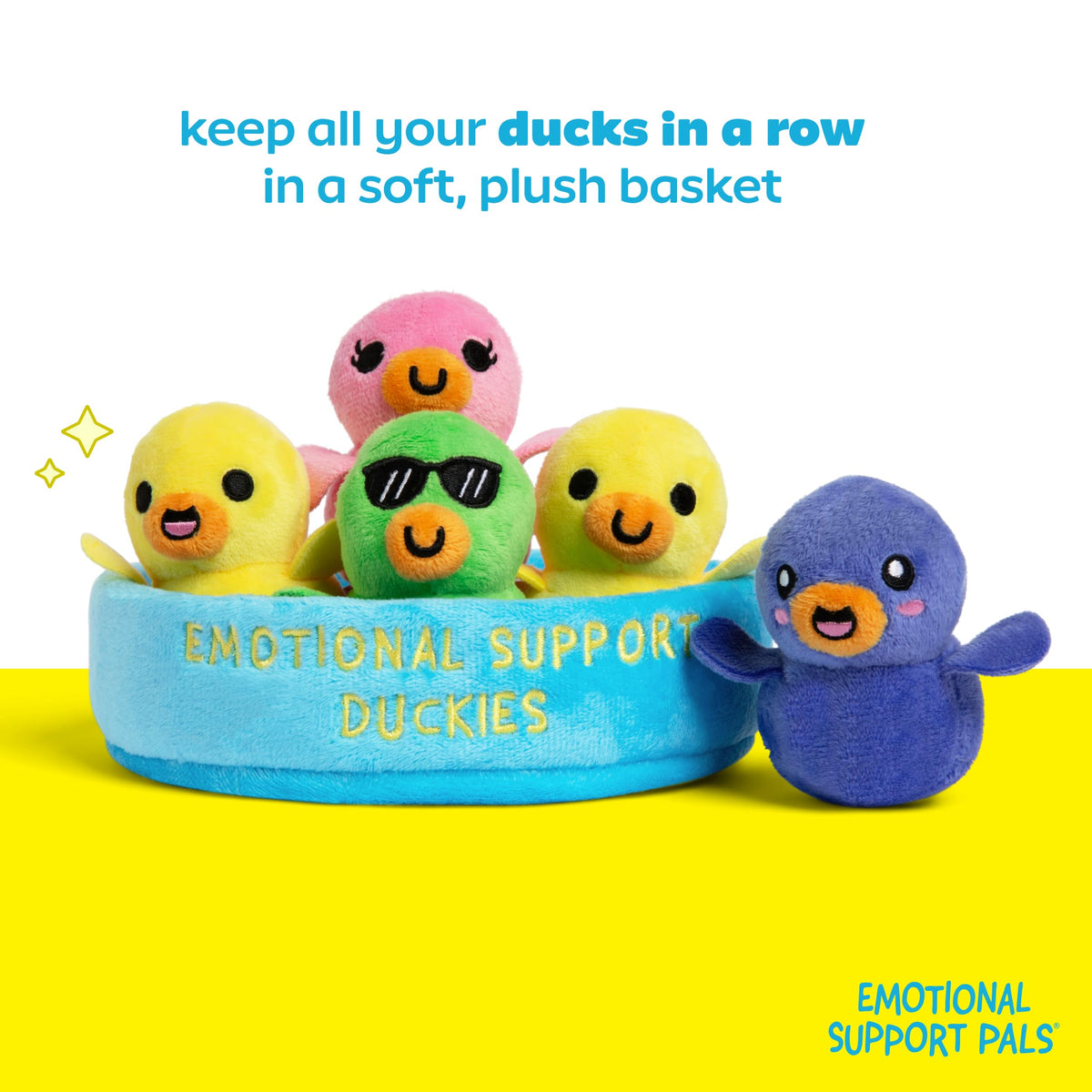 Emotional Support Pals Duckies, Cute Stuffed Animals by Relatable