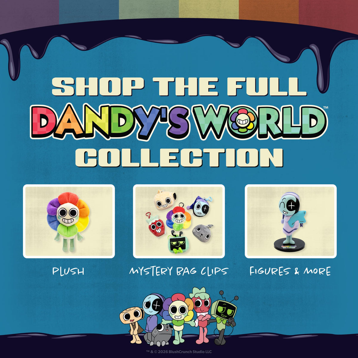 Culture Fly Dandy's World 12" Plush Toys I Officially Licensed Collectable Plush Dolls (Shelly)