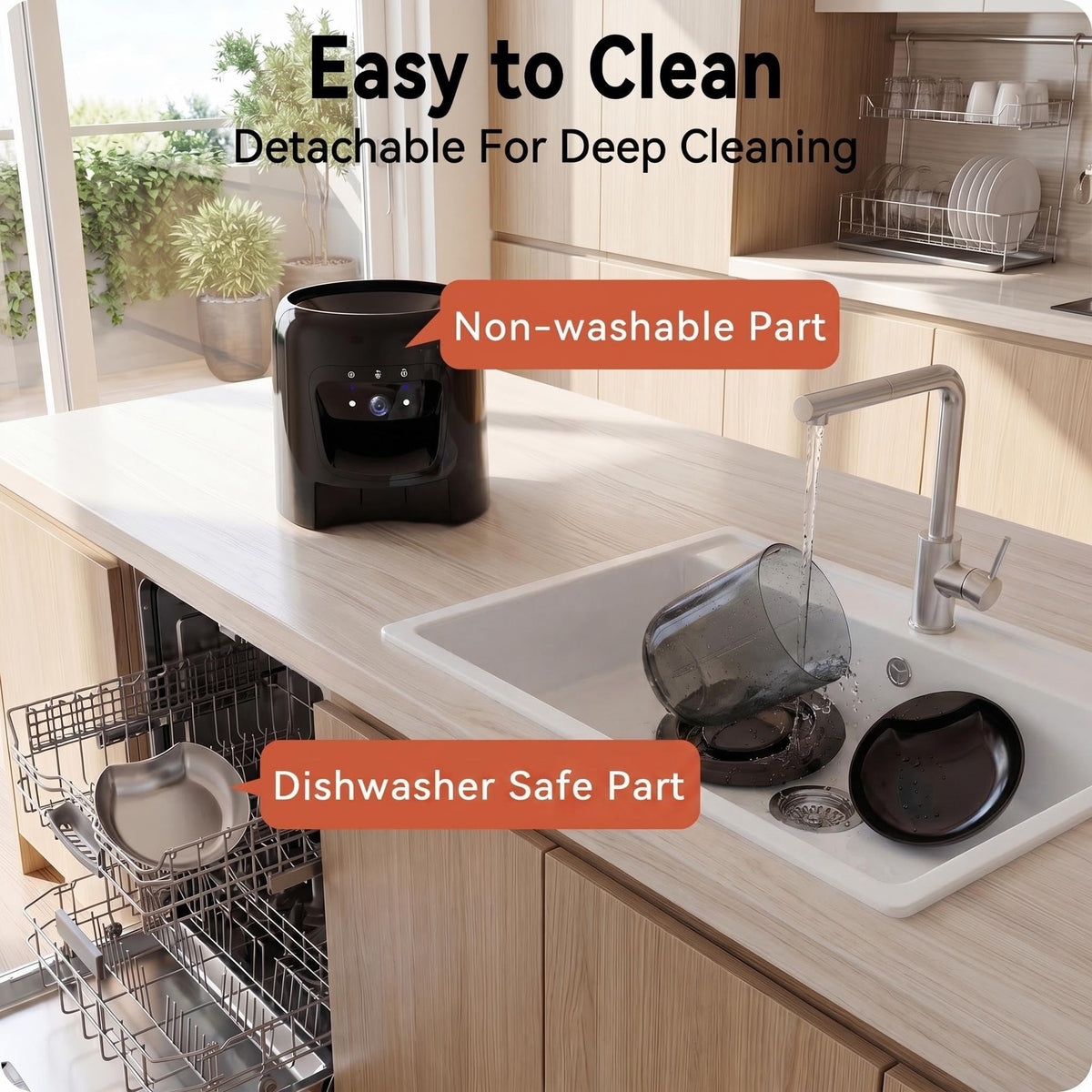 Centvicam Automatic Cat Feeder with 2K Camera: 5G WiFi Automatic Dog Feeder