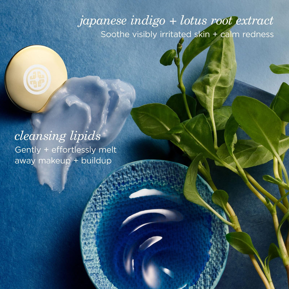 TATCHA The Indigo Cleansing Balm, Waterproof Makeup Removing Cleanser