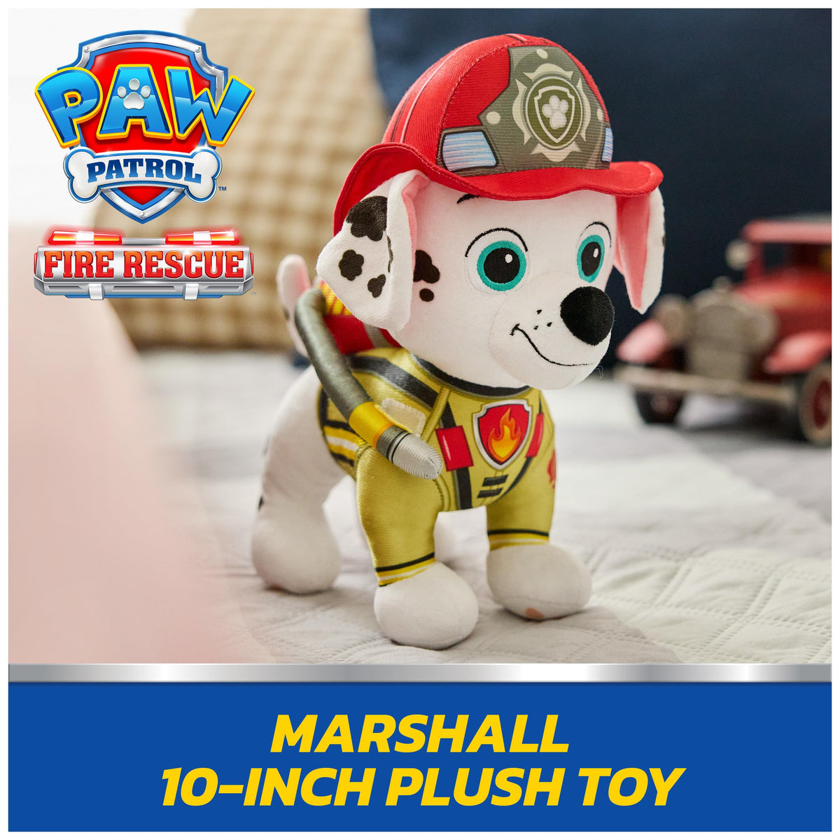 Paw Patrol Fire Rescue Marshall Plush Stuffed Animal Toy