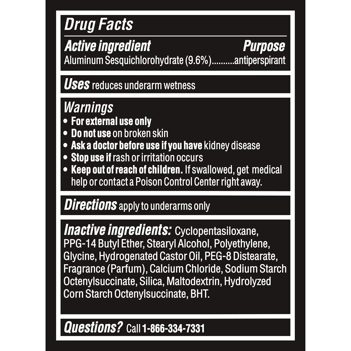 Degree Men UltraClear Antiperspirant Black+White Sweat & 2 Count 2.6