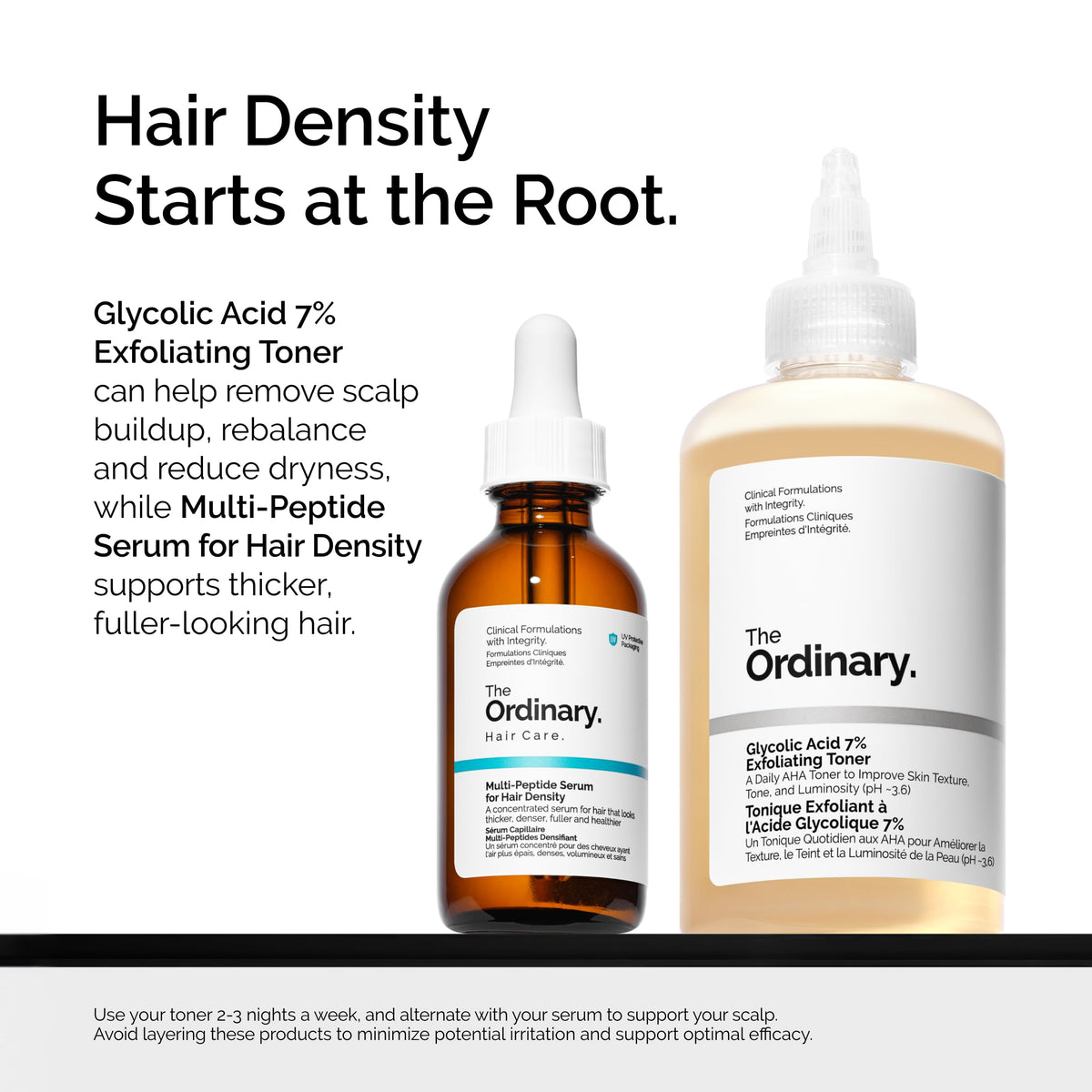 The Ordinary Multi-Peptide Serum for Hair Density, Peptide-Powered Formula for Thicker, Fuller Looking Hair, 2 Fl Oz
