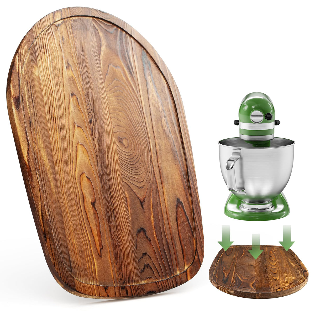 GuanQiao Food-Grade Wood Slider for KitchenAid 4.5-5 Qt Tilt Head Mixer