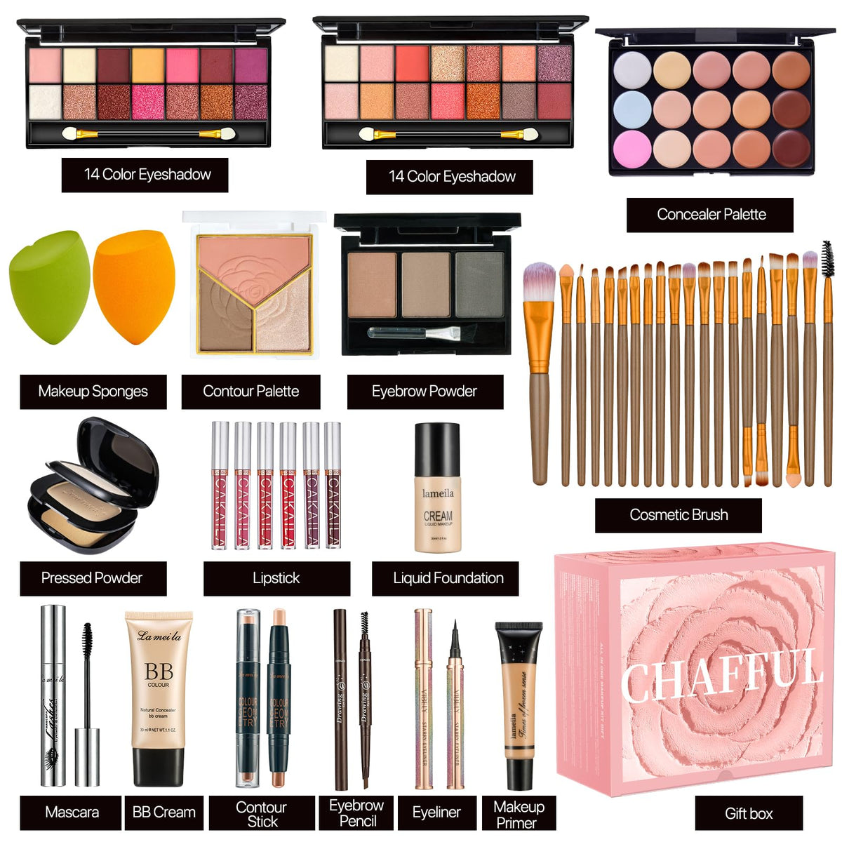 All in One Makeup Set for Women Full Kit, Make Up Gift Set, Full Makeup Kit